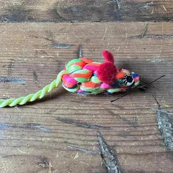 Other - Multicolor Silky Cat Toy Mouse NWOT